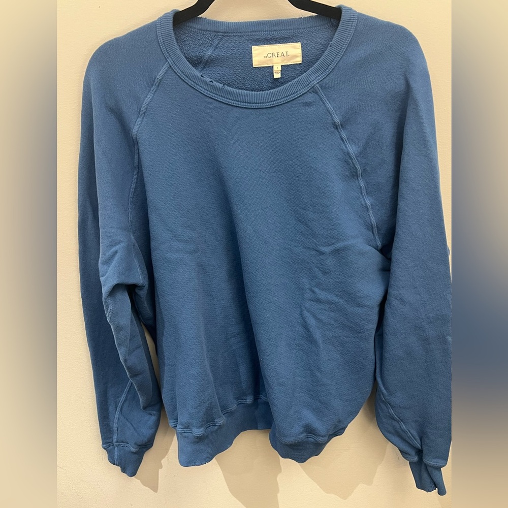 The Great College Sweatshirt, Glacier Blue, Sz 2
